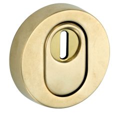 SKG3 cilinderrozet buiten + kerntrekbeveiliging Elegant messing antiek