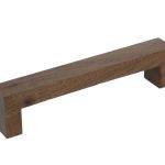 Greep Bench Recht Walnoot gelakt 128 mm