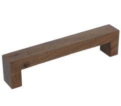 Greep Bench Recht Walnoot gelakt 128 mm