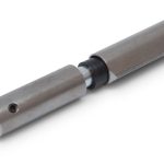 Aanlaspaumelle verstelbaar zonder ring 150x2mm losse pen blank staal