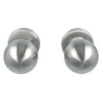 AMIG draaibare deurknop set rvs