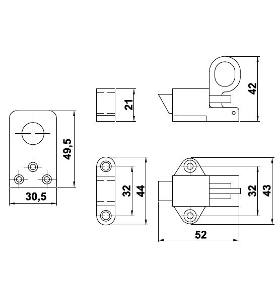 AMIG raamknip mat nikkel - Afbeelding 2