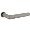 Intersteel deurklink Jura met platte ronde rozetten zelfklevend ø30mm rvs