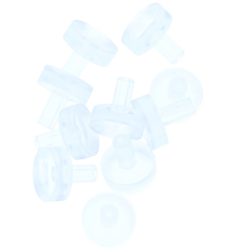 Glasbuffer PVC Transparant 5 X 15 X 5 X 10 mm