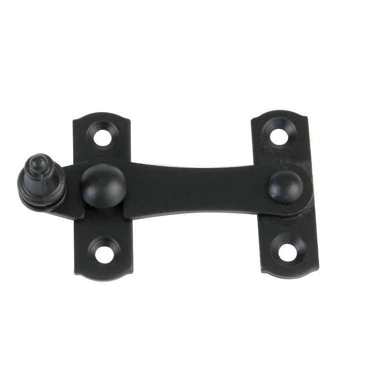 Overslag sluiting rechts 75 x 46 mm zwart