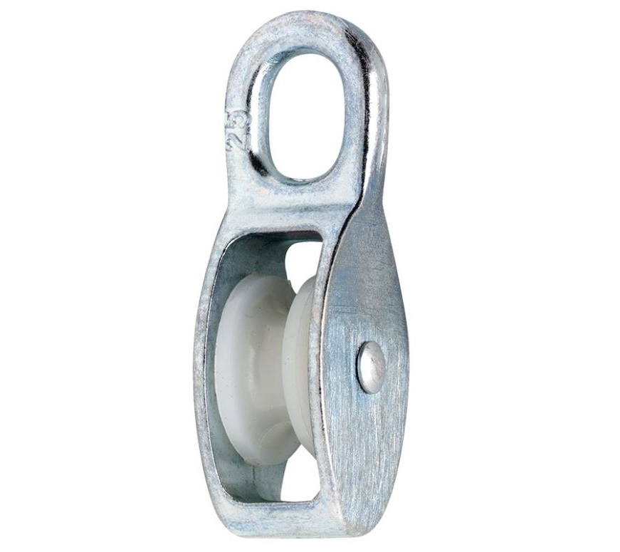 Katrol nylon wiel 5x15 mm verzinkt