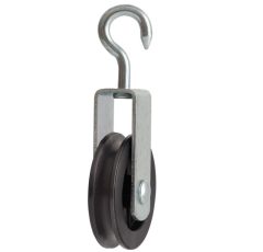 Katrol spitse haak 60 mm verzinkt