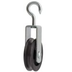 Katrol spitse haak 75 mm verzinkt