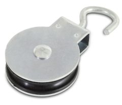 Katrol draaibare haak 25 mm rvs AISI 304