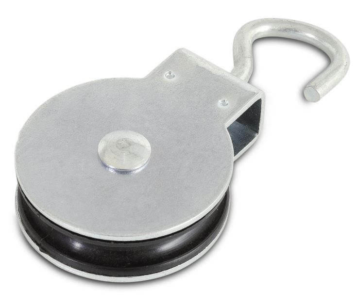 Katrol draaibare haak 25 mm rvs AISI 304