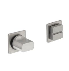 Intersteel wc-sluiting 8 mm minimalistisch zelfklevend vierkant 30x30x2,5mm rvs