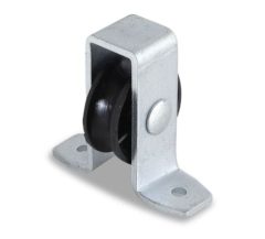 Staande katrol 25 mm open behuizing verzinkt