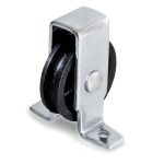 Staande katrol 40 mm open behuizing verzinkt