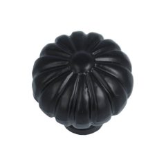 Knop 38 mm ijzer zwart