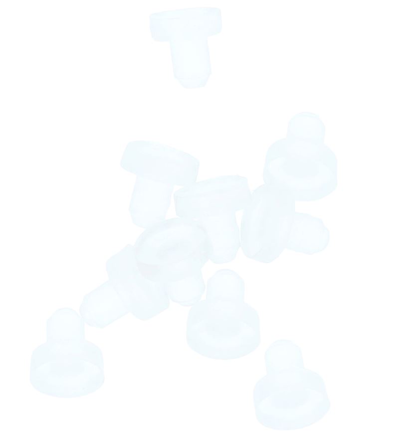 Glasbuffer PVC Transparant 4 X 8 X 2.5 X 6 mm