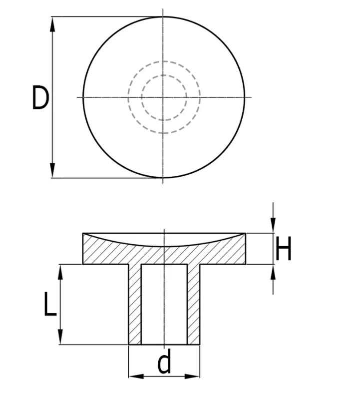 Glasbuffer PVC Transparant 4 X 8 X 2.5 X 6 mm - Afbeelding 2