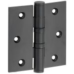 Kogellagerscharnier 76x76 rechte hoek vlak mat zwart