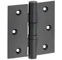 Kogellagerscharnier 89x89 rechte hoek vlak mat zwart