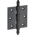 Kogellagerscharnier 89x89 rechte hoek vaas mat zwart