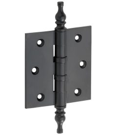 Kogellagerscharnier 89x89 rechte hoek vaas mat zwart