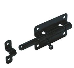 Plaatgrendel 100x50 mm staal zwart verzinkt