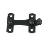 Overslag sluiting links 75 x 46 mm zwart