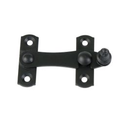 Overslag sluiting links 75 x 46 mm zwart