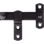 Overslag sluiting 80 x 46 mm zwart