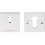 SQUARE LSQVEIL-C-KT SKG3 Veiligheid-rozet vierkant + kerntrekbeveiliging rvs gepolijst