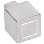 Meubelknop SQUARE JB20M rvs gepolijst 20 mm