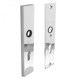 SKG3 Veiligheid-schild rechthoek massief PC72 chroom