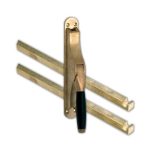 Pomp-espagnolet Ton Ebben messing Antiek Inclusief 2 Stangen