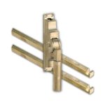 Pomp-espagnolet Bauhaus messing Antiek Inclusief 2 Stangen