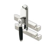 Kruk-espagnolet Afsluitbaar Ton Ebben Links glans nikkel Inclusief 2 Stangen