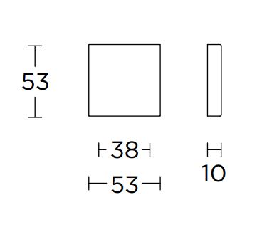 Blind Plaatje BASIC BSQB53 mat zwart - Afbeelding 2