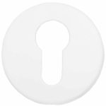 Cilinderplaatje BASIC LBY50 6 mm mat Wit