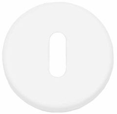 Sleutelplaatje BASIC LBN50 6 mm mat Wit