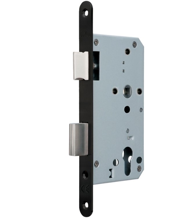 Cilinder Dag/Nacht slot KL3 brandwerend PC72 zwarte voorplaat