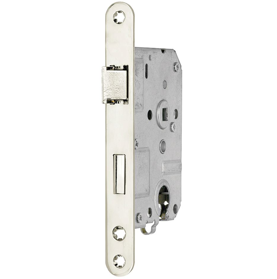 Cilinder Dag/Nacht slot PC55 Mi Satori met glans nikkel Voorplaat