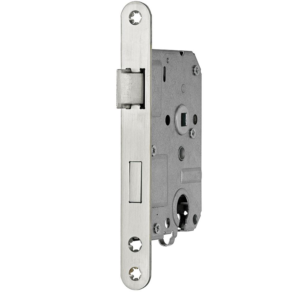 Cilinder Dag/Nacht slot PC55 Mi Satori met mat nikkel Ongelakte Voorplaat