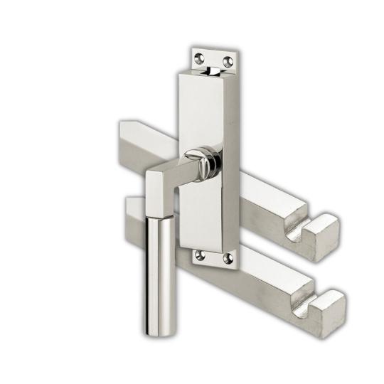 Kruk-espagnolet Bauhaus Links glans nikkel Inclusief 2 Stangen