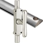 Kruk-espagnolet Linea glans nikkel Inclusief 1 Stang