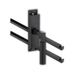 Kruk-espagnolet Bauhaus Rechts mat zwart Inclusief 2 Stangen