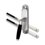 Kruk-espagnolet Ton Ebben Links mat nikkel Ongelakt Inclusief 2 Stangen