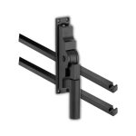 Pomp-espagnolet Bauhaus mat zwart Inclusief 2 Stangen