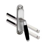 Kruk-espagnolet Ton Ebben Rechts mat nikkel Ongelakt Inclusief 2 Stangen