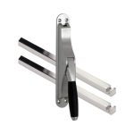 Pomp-espagnolet Ton Ebben mat nikkel Ongelakt Inclusief 2 Stangen