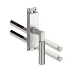 Kruk-espagnolet Bauhaus Rechts mat nikkel Ongelakt Inclusief 2 Stangen