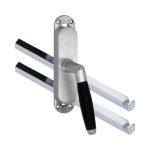 Kruk-espagnolet Ton Ebben Rechts mat chroom Inclusief 2 Stangen