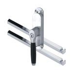 Kruk-espagnolet Afsluitbaar Ton Ebben Links mat chroom Inclusief 2 Stangen